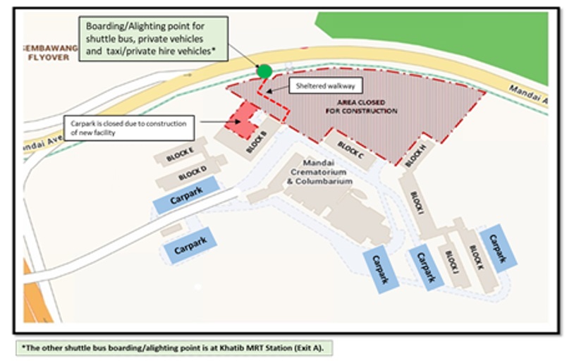 Map 2 - 2 Mar 2022 Location Map of Mandai Crematorium/Columbarium