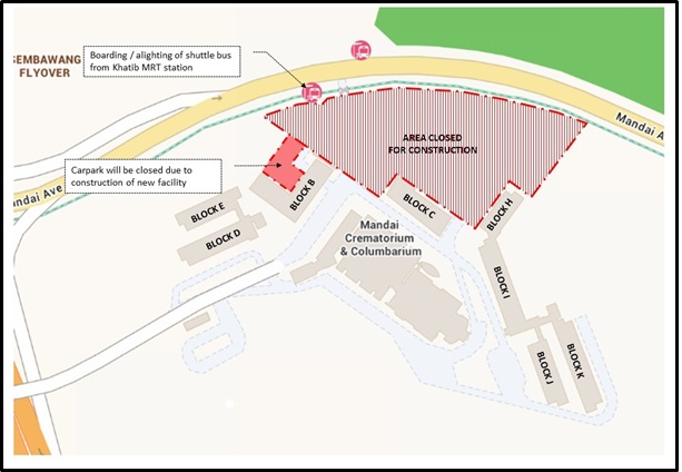 Map 2 Mandai Crematorium/Columbarium