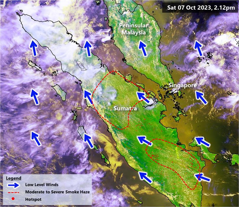Haze Satellite 7 Oct 2023 Haze Satellite 7 Oct 2023