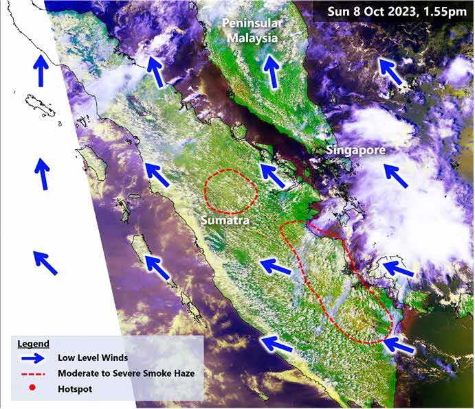 haze_081023 Regional hotspots as of 8 Oct