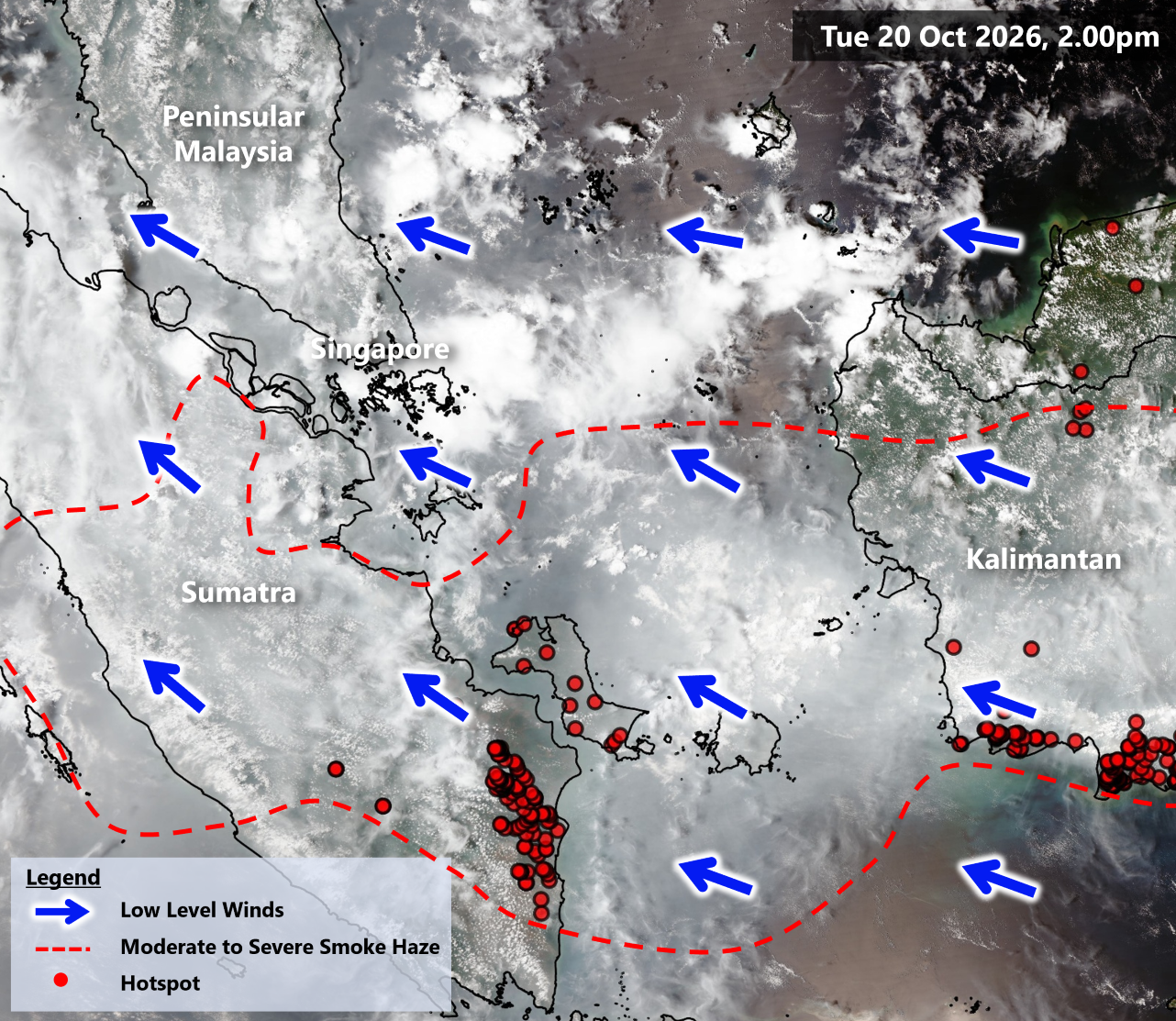 Haze hotspots as of 20Oct2026