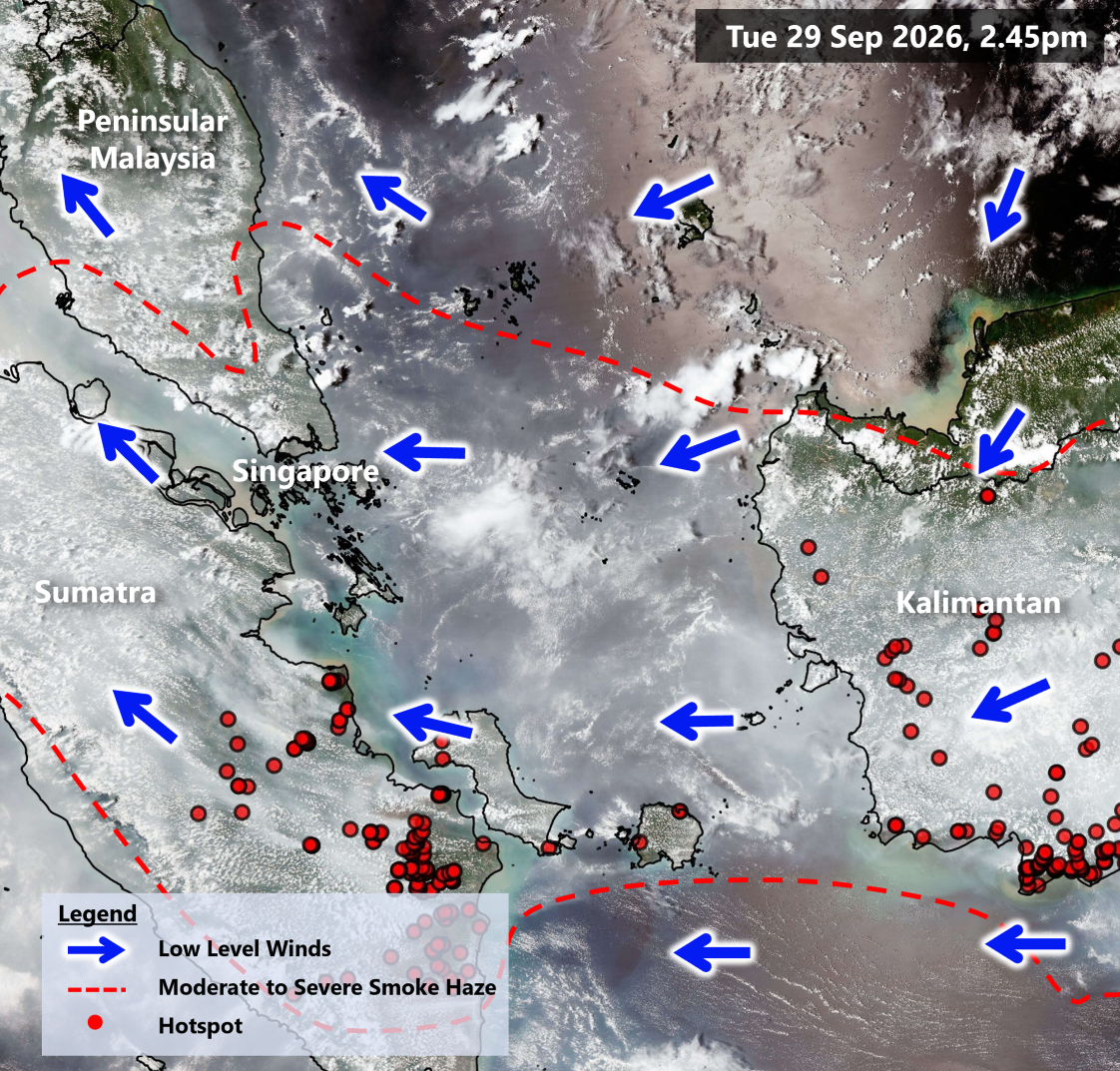 Haze hotspots as of 29 Sep 2026